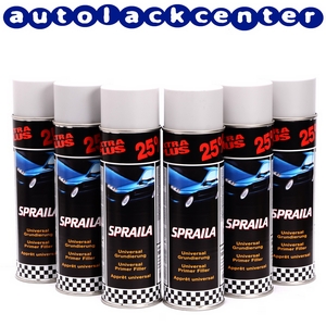 Bild von Spraila Grundierung grau Sprühlack 6 x 500ml von AutoK 300901