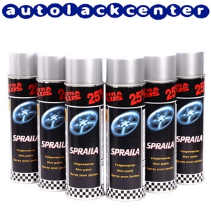 Bild von Spraila Felgensilber Sprühlack 6 x 500ml von AutoK 300937