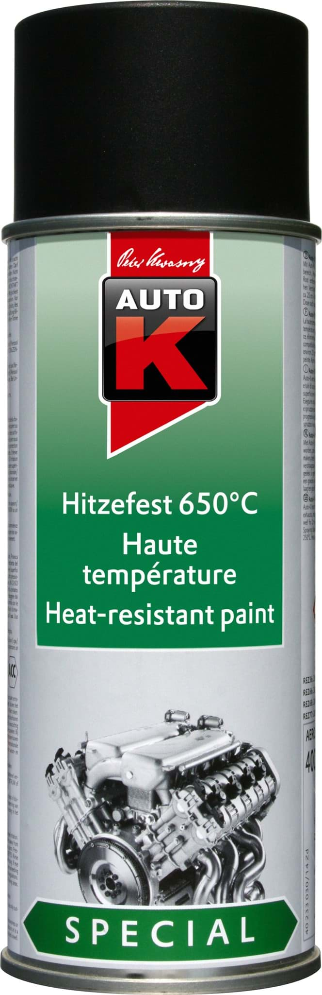 Bild von Lackspray hitzefest 650°C schwarz von AutoK