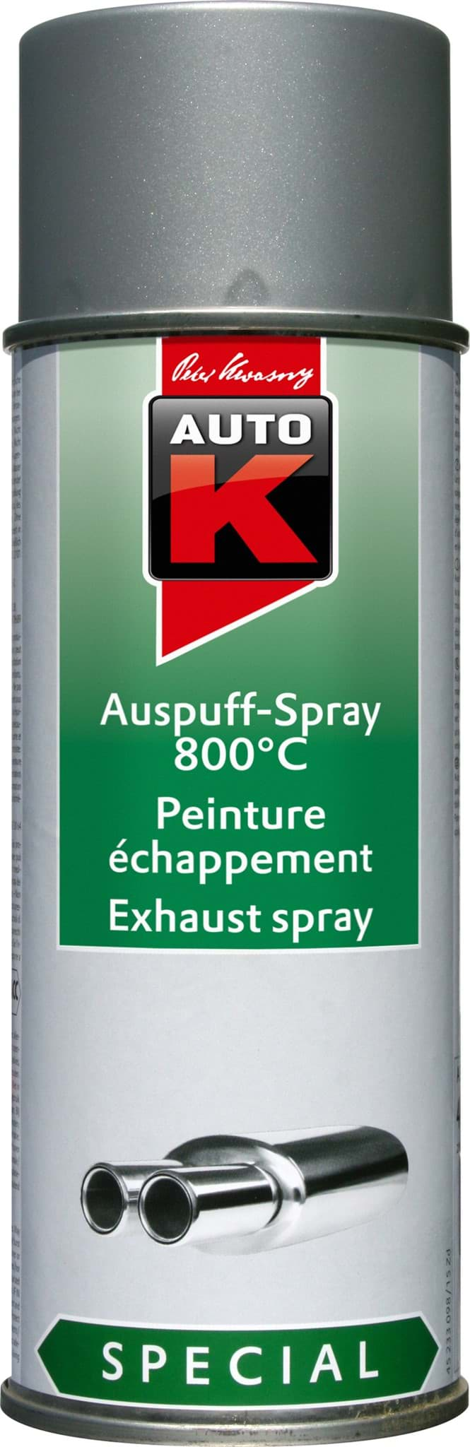 Bild von AutoK Auspuff Spray 800C° silber 400ml 233098 