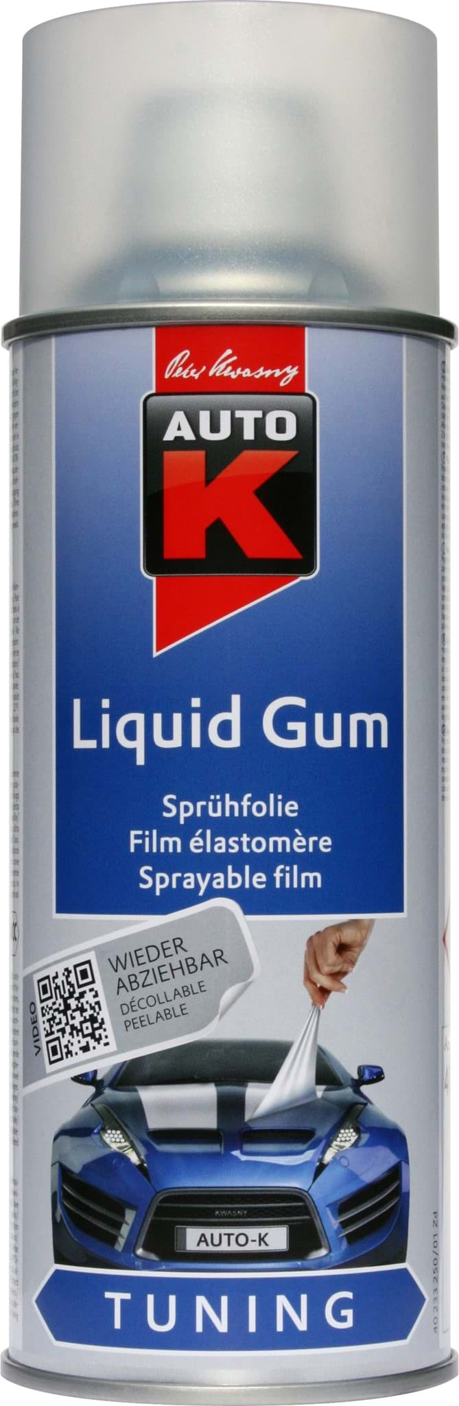 Bild von AutoK Liquid Gum Sprühfolie farblos matt 400ml Folienlack, Abziehlack, Felgenfolie, 233256