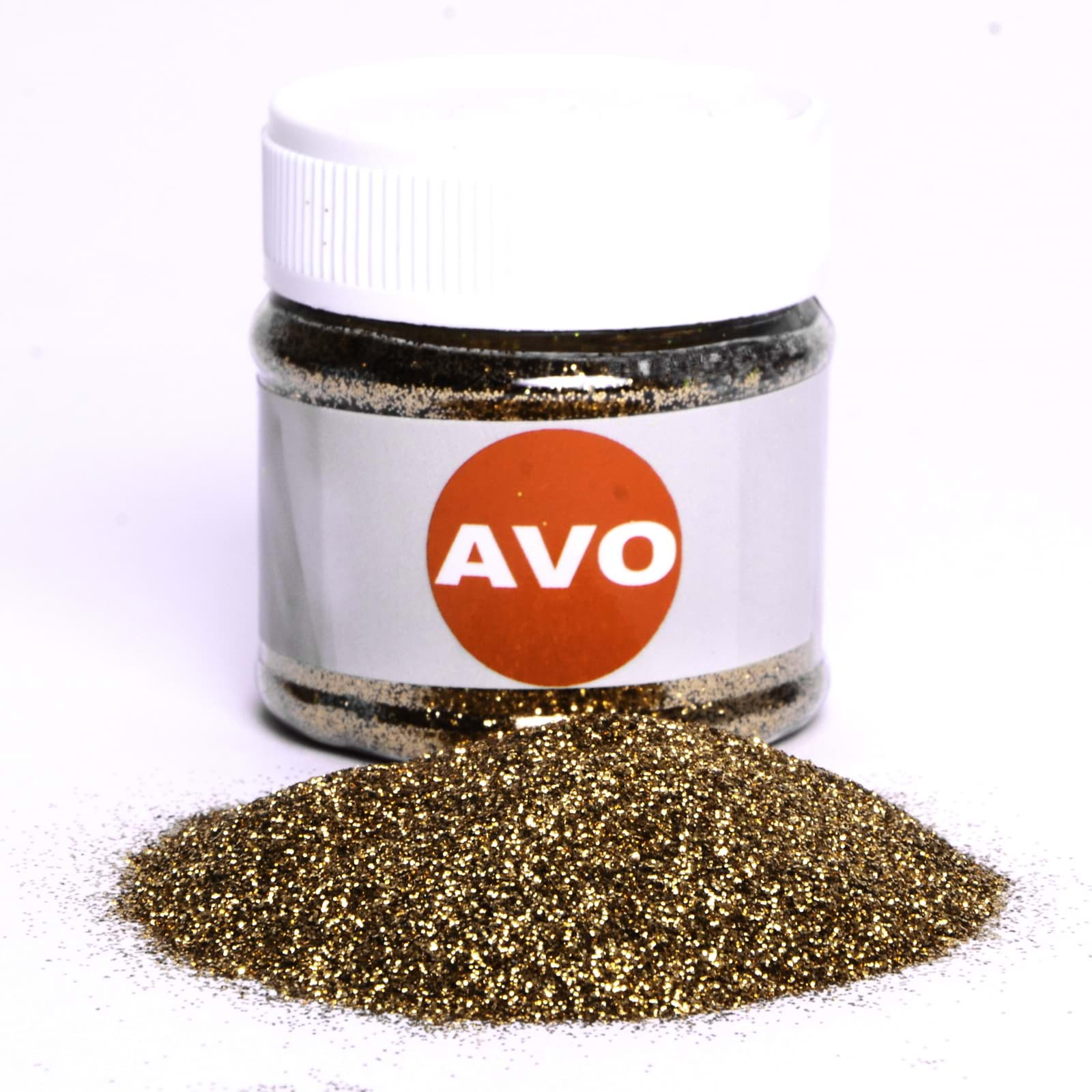 Bild von Avo Metal Flakes rot gold 0,2mm