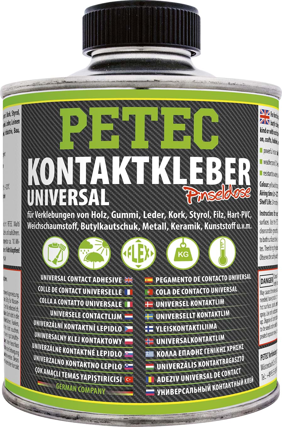 Bild von Petec Kontaktkleber Universal Pinseldose 350ml 93935