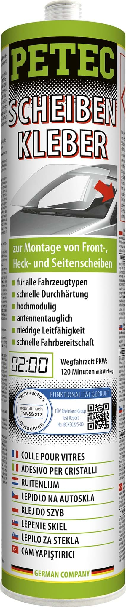 Bild von Petec Scheibenkleber 83310 hochmodulig für Airbag 310 ml Kartusche