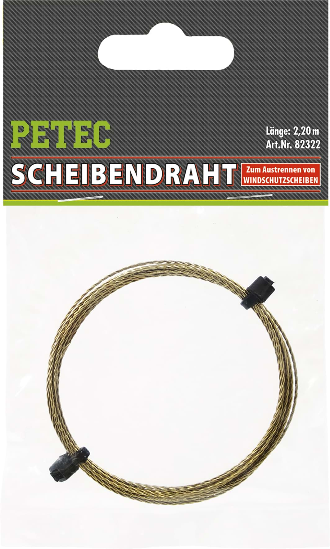 Bild von Petec Scheibenraht zum Heraustrennen von  Windschutzscheiben 2,2m