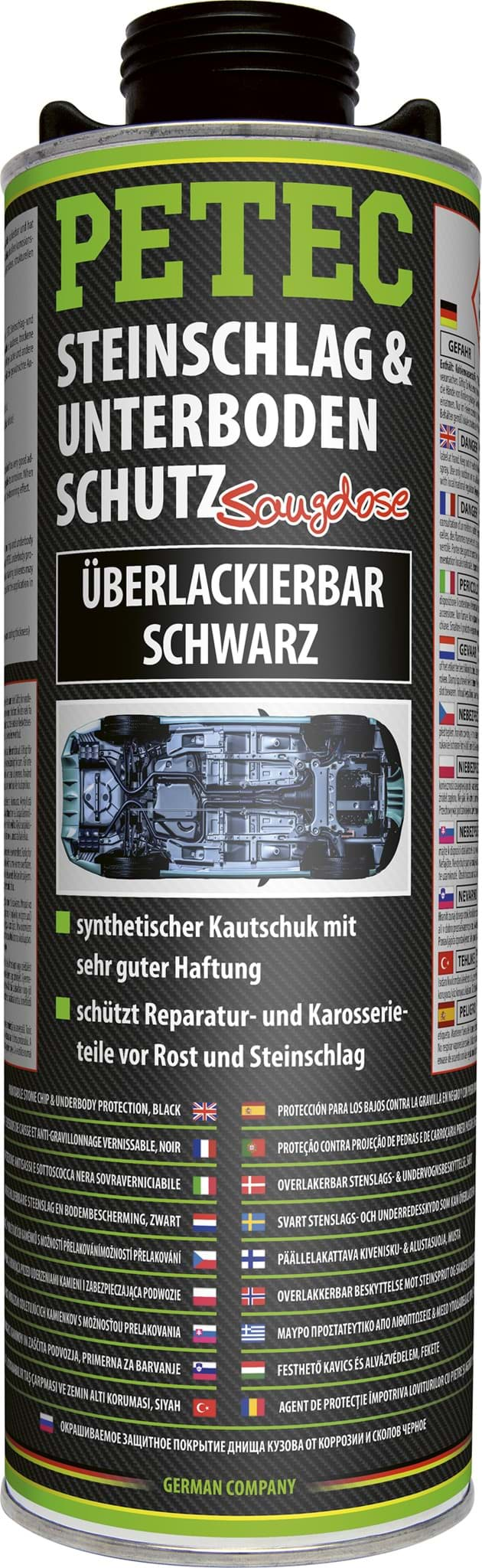 Bild von Petec Unterbodenschutz UBS schwarz überlackierbar 1liter