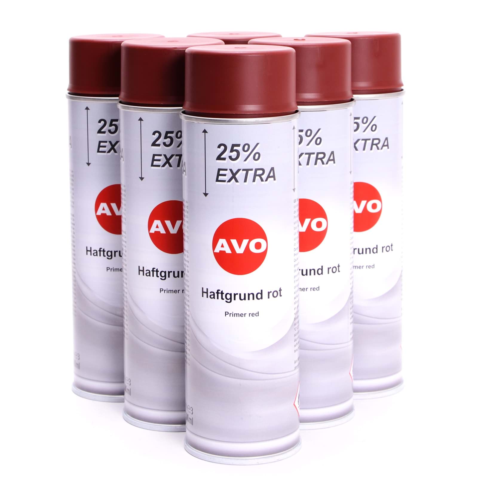 Bild von AVO Haftgrund rot Lackspray 6 x 500ml