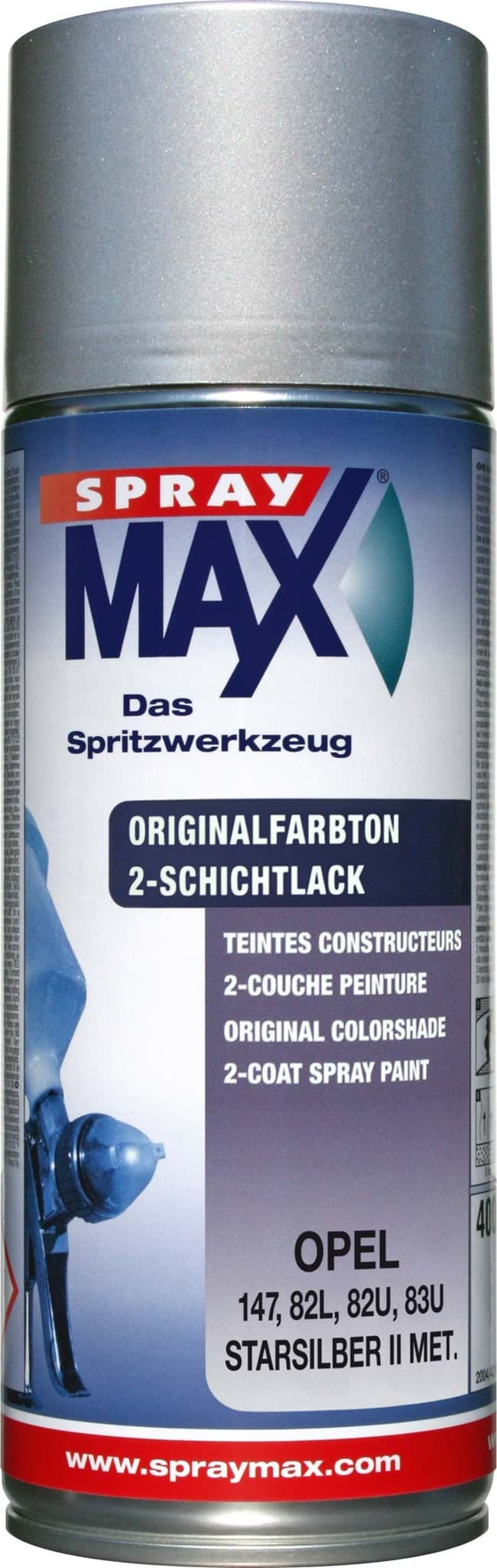 Bild von SprayMax Originalfarbton für Opel 147 starsilberII met.