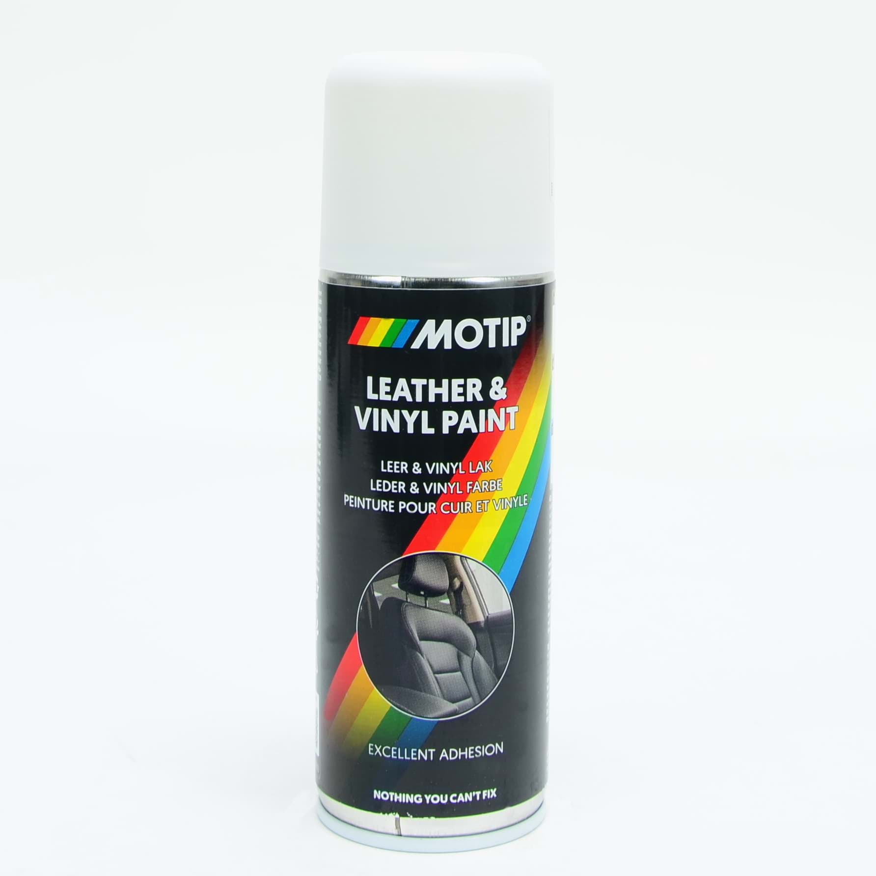 Bild von Motip Leder & Vinyl Farbe Spray weiss 200ml