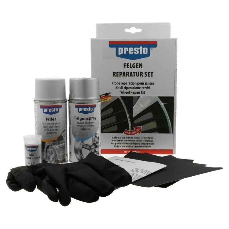 Bild von Presto Felgen-Reparatur-Set - Silber Dupli Color