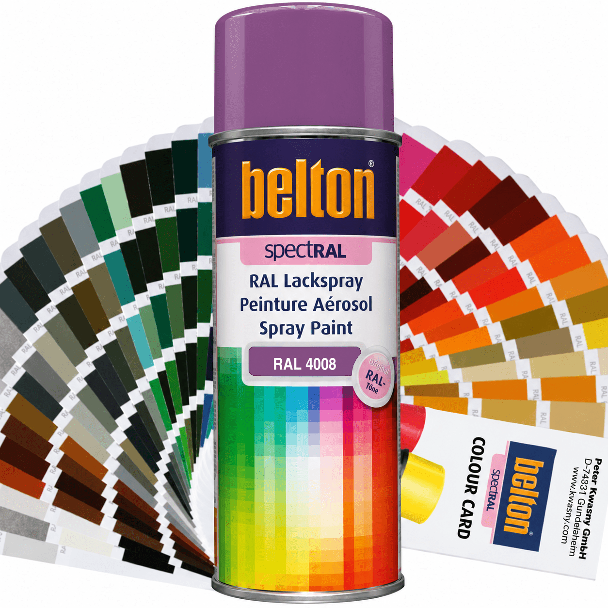 belton SpectRAL Lackspray RAL 4008 Signalviolett hochglänzend 324069 – 400 ml RAL-Farbspray für Innen & Außen